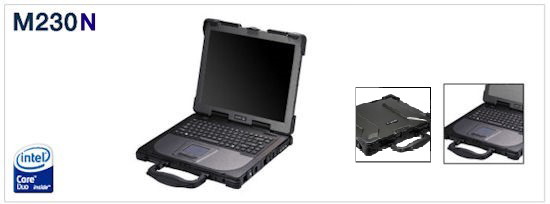 Getac rugged Notebook M230N - IP65, MIL-STD-810G konform